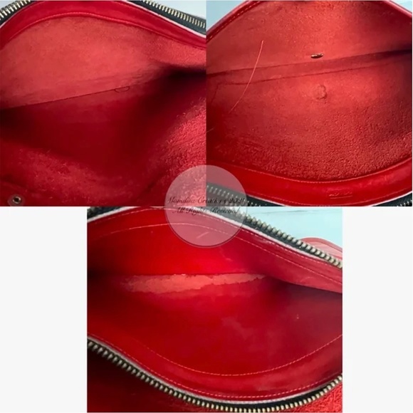 Vintage Coach Bag Handle Clutch Portfolio Red Leather Rare Pre Creed 1970s NYC - Picture 13 of 17